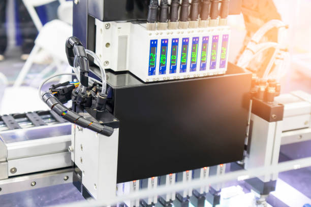 istock Production machinery used in the electronics industry. ,circuit board production and electronic component systems 2054764399