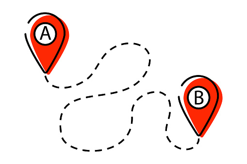 Transportation Point Optimization Of Cargo Transportation Route From Point A To Point B ...