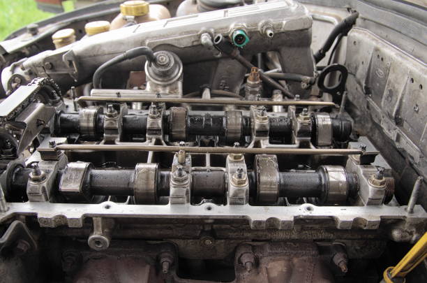 istock Valve train chain. Cylinder Head Bolt. Timing Chain Guide Damper. 2054861588