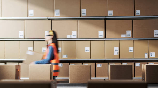 istock Employee working in the warehouse 2054901311