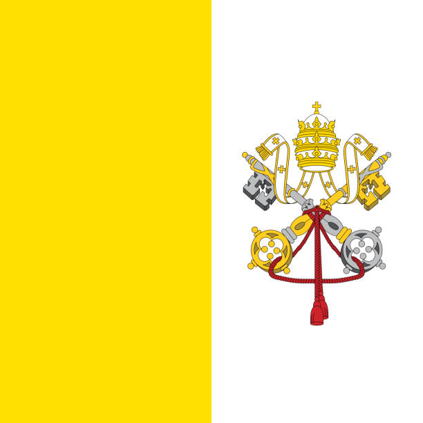 istock Illustration of ensign of Vatican State. 2054952690