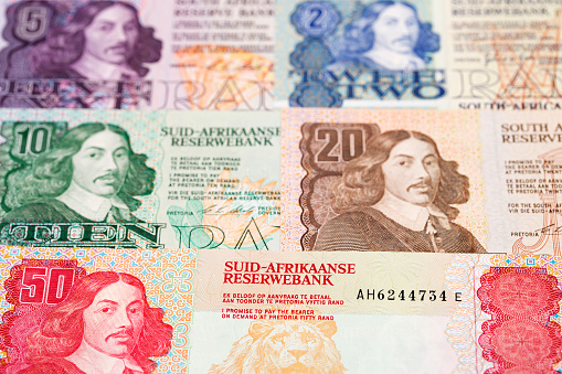 ukrainian financial background. close up 200 uah hryvnia banknote. studio shot.