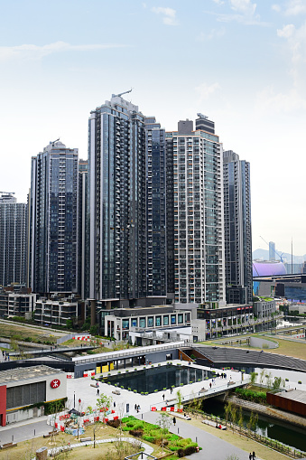 Modern Residential building in Kai Tak, Kowloon, Hong Kong - 03/02/2024 16:08:41 +0000.