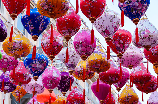 Color Chinese Lanterns