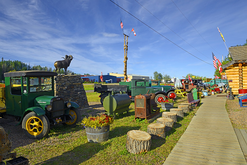 Fort Nelson located just West of the historic Mile 300 milepost on the Alaska Highway, British Columbia, Canada