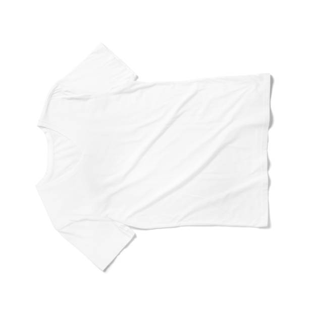 istock Close up view v neck t shirt isolated on white background. 2055105203