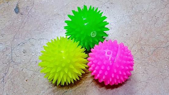 Colored balls,  green ball