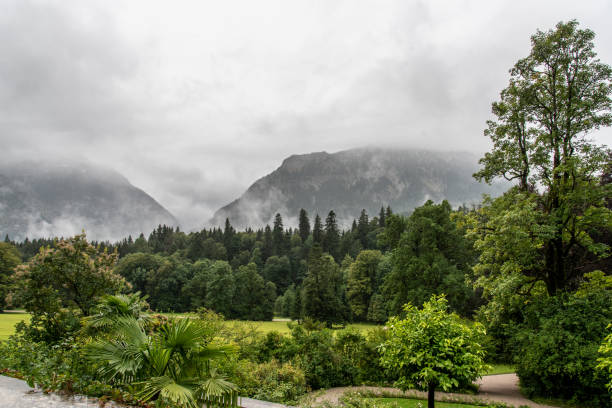 Linderhof, Germany - August 24, 2022 - Linderhof Palace and its Park, Moors Pavilion, Upper Bavaria, Germany