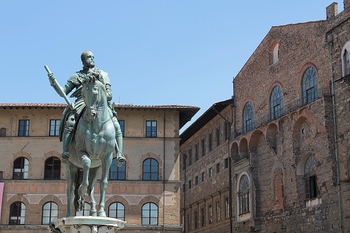 Monument of Cosimo I on Piazza della Signoria, Florence, Tuscany