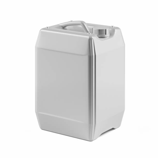 istock White Plastic Jerrycan with Oil, Cleanser, Detergent, Antibacterial Soap, Liquid Soap, and Milk on a Isolated Background. 2055366302