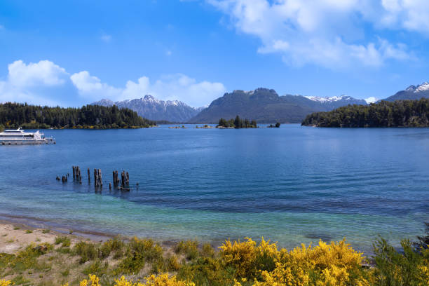 Patagonia, Bariloche. Island Isla Victoria and Arrayanes forest scenic landscape