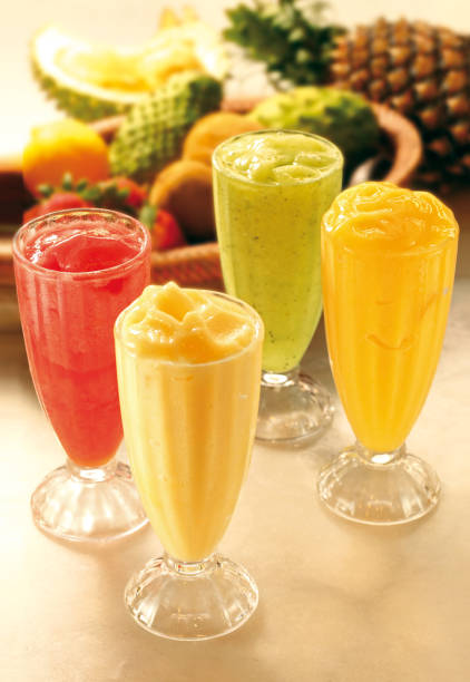 istock Fresh delicious tropical fruits smoothies 2055388537