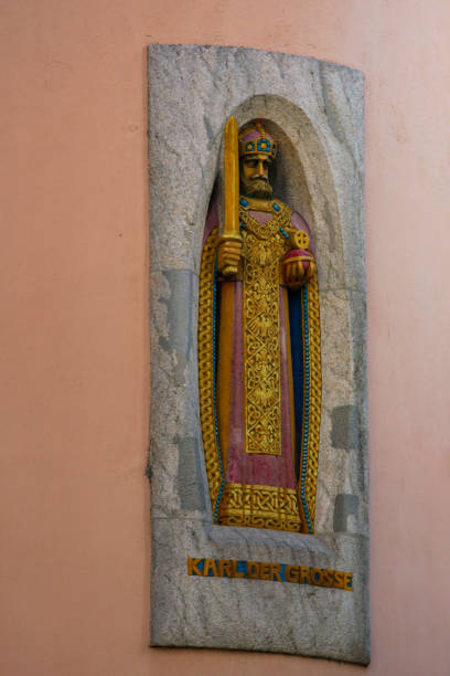 istock Statue on a wall in Niederdorf , Zurich, Switzerland 2055411171