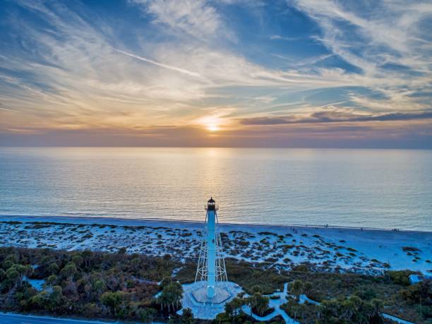 istock Boca Grande Rear Range Lighthouse Lantern Golden Hour 2055423459