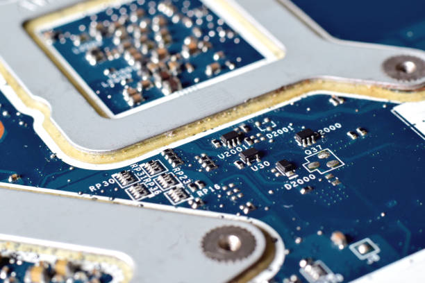 istock Chip, electronic equipment on the motherboard Electronic illustration background 2055430870