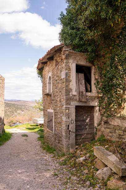 istock Medival stone town in Istria, Croatia 2055559379
