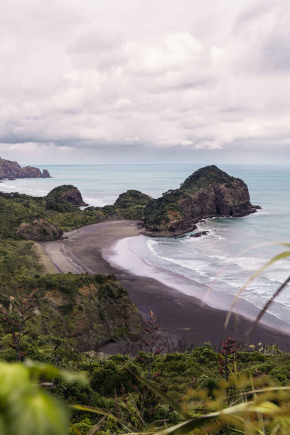 istock Volcanic sand on a New Zealand beach 2055578302