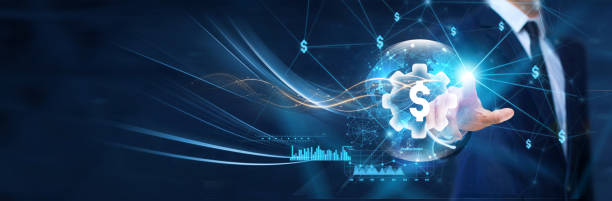 istock Financial technology, Businessman touch the fintech icon on global network structure. Innovations in secure business transactions pave the way for the evolution of globally connected fintech solutions 2055587420