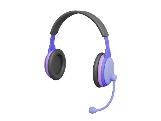 istock 3D Headphones isolated on white background 2055640208