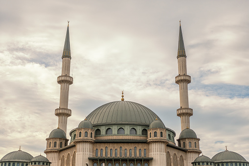 View of the Taksim Mosque in Istanbul city, Turkey.