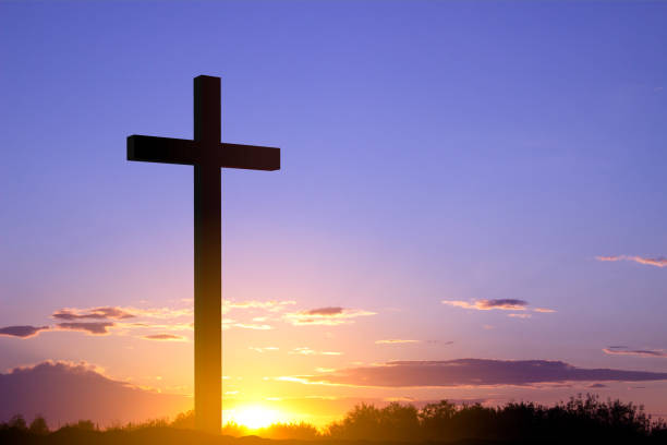 istock Cross against the sunset 2055666676