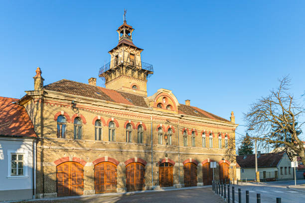 istock Old decorated fire station in Slavonski Brod, Croatia. 2055791300