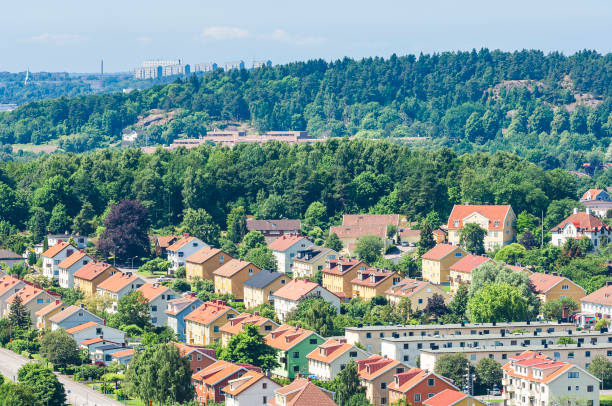 istock A City With Numerous Houses and Trees 2055801254