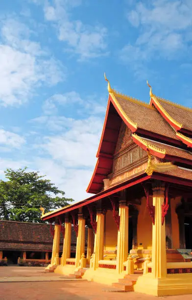 Photo of Wat Si Saket - congregation hall (sim) entrance porch, Vientiane, Laos