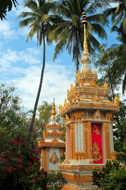 istock Wat Si Saket - stupas amid tropical vegetation, Vientiane, Laos 2055840601