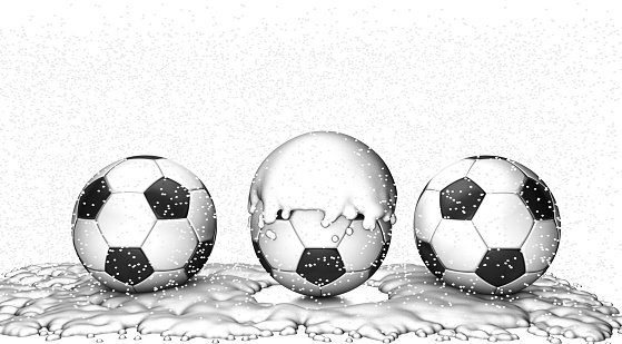 Soccer Ball Under The Snow