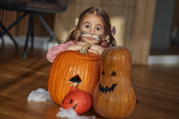 istock Beautiful girl on Halloween day 2056024342