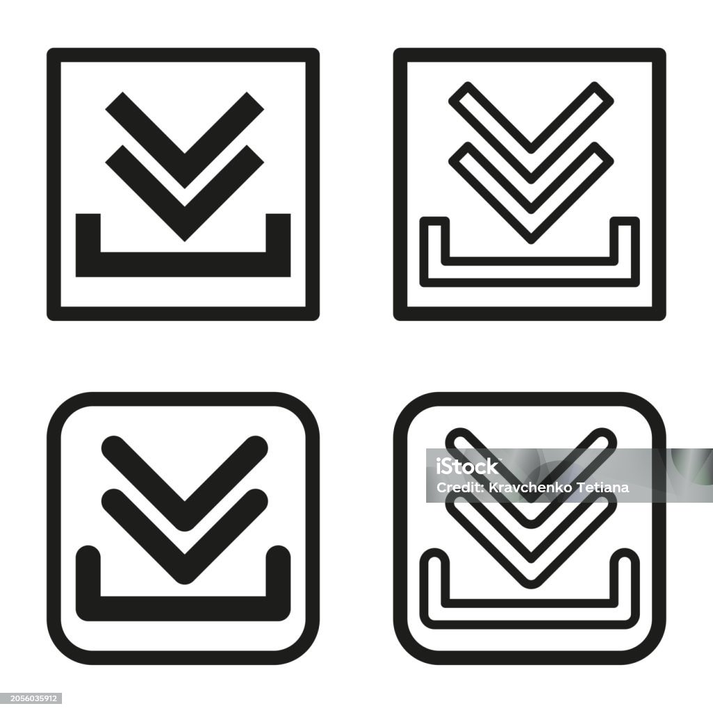 Shadow Selection. Sign Check In Square Set Selection Approval Sign Monochrome Minimalist Style ...