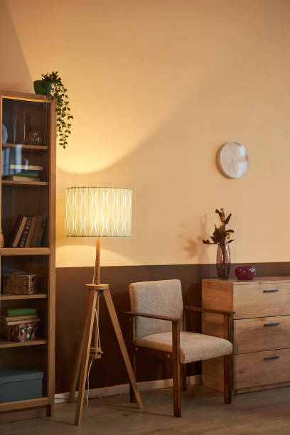 istock Cozy Sitting Area with Tall Lamp 2056046926