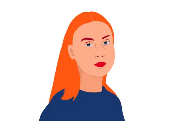 Vector illustration of I'm simple, but I'm a beautiful woman