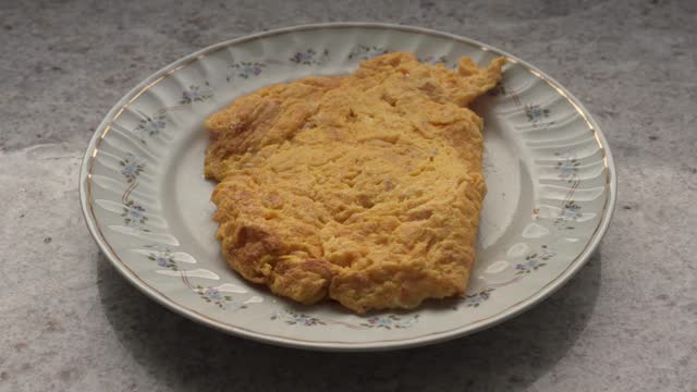 Freshly Served Egg Omelette