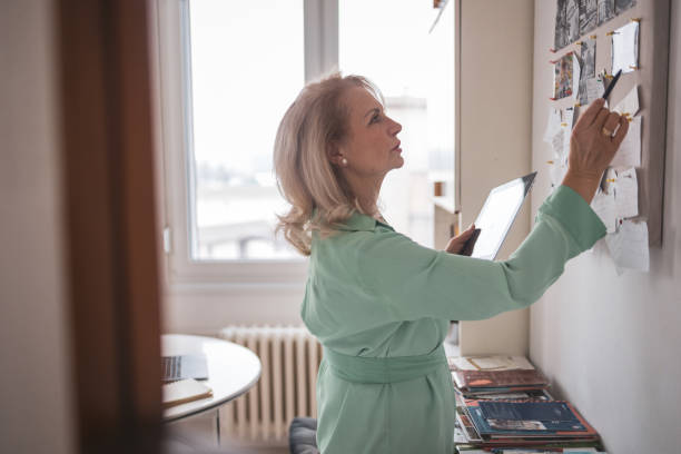 istock Senior woman planning her new business 2056204821