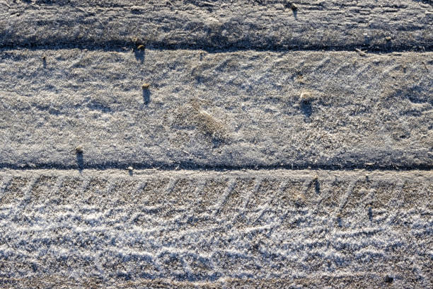 istock Wooden tiles with snow, Iceland 2056215304