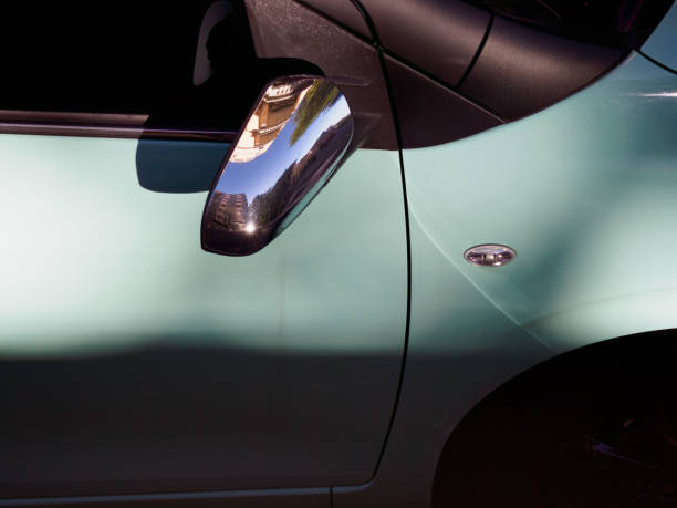 istock Reflection in a rearview mirror 2056238927