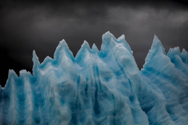 Icebergs take on all manner of interesting shapes and blue hues.