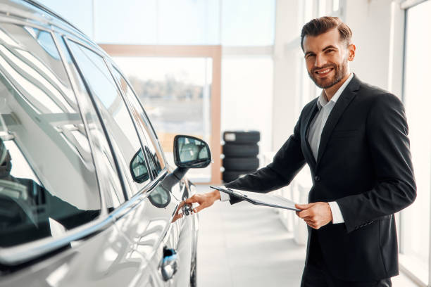 istock Car showroom. Buying, renting a car. 2056324846