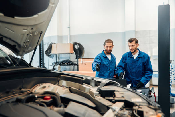 istock Auto repair and maintenance. 2056327032