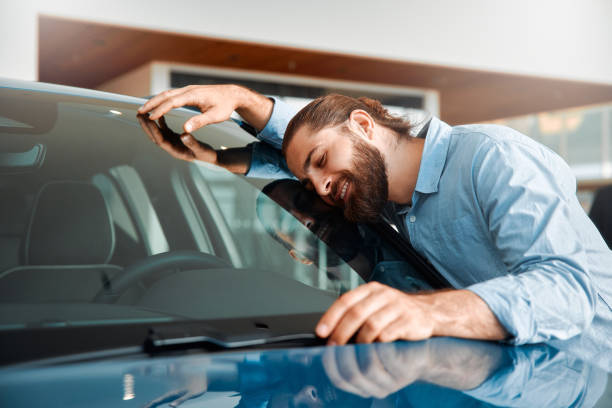 Car showroom. Buying, renting a car.
