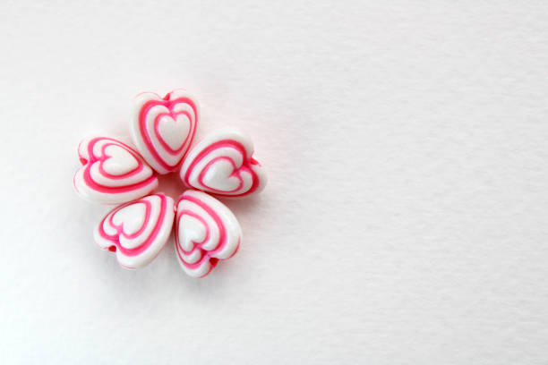 Flower made up of hearts arranged in a circular shape