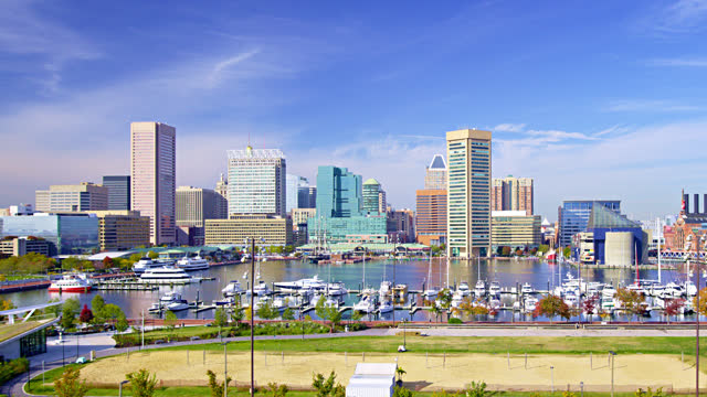 Baltimore City Skyline and Inner Harbor