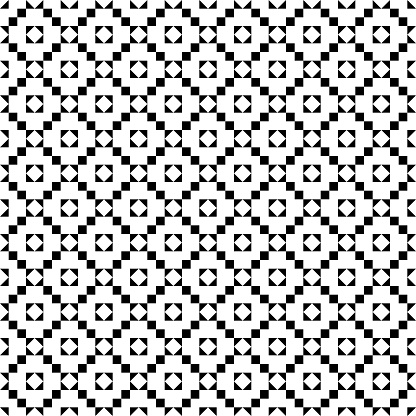 Rhombuses, diamonds, triangles, squares, checks, crosses seamless pattern. Geometric background. Folk wallpaper. Tribal motif. Geometrical ornate. Ethnic ornament. Textile print, abstract vector