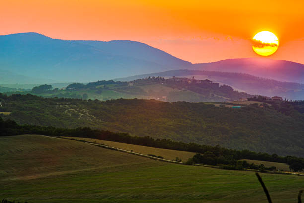 Configni, Acquasparta, Terni, Umbria, Italy: Spectacular sunsets from Configni, a small village a stone's throw from Acquasparta in Umbria