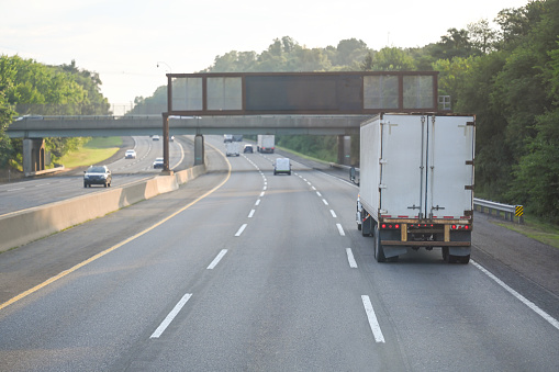 Truck on the road