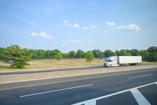 Truck on the road. Logistics