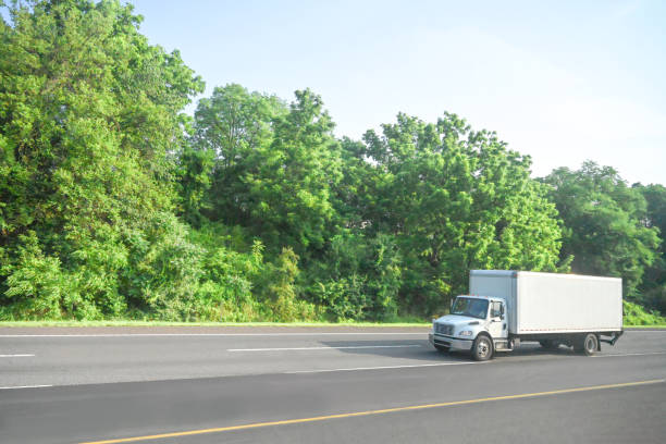 Truck on the road