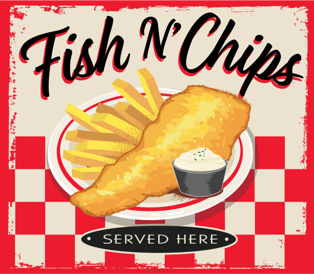 40+ Fish And Chips Shop Stock Illustrations, Royalty-Free Vector